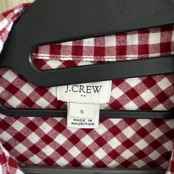 J. Crew Red and White Checkered Shirt - Picture 2 of 4